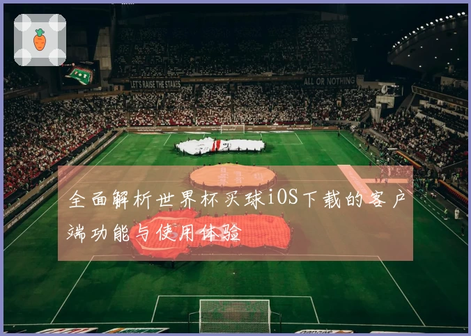 全面解析世界杯买球iOS下载的客户端功能与使用体验