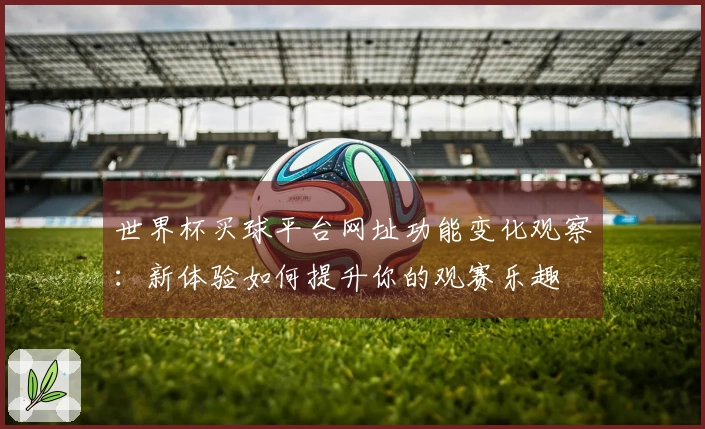世界杯买球平台网址功能变化观察：新体验如何提升你的观赛乐趣